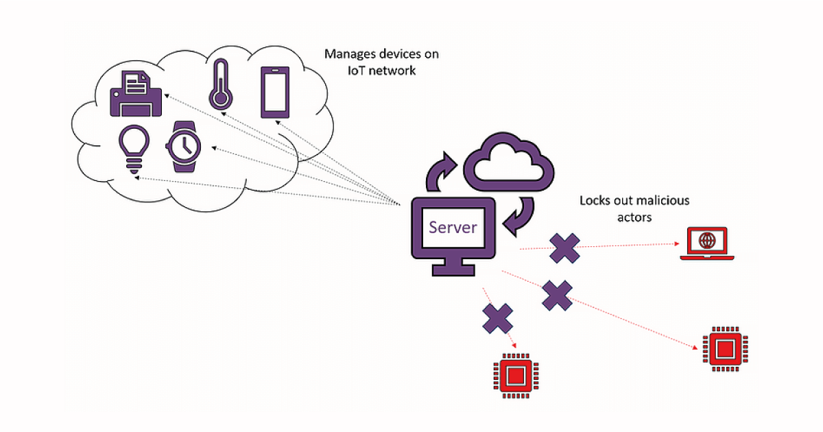 A central server protecting the IoT network